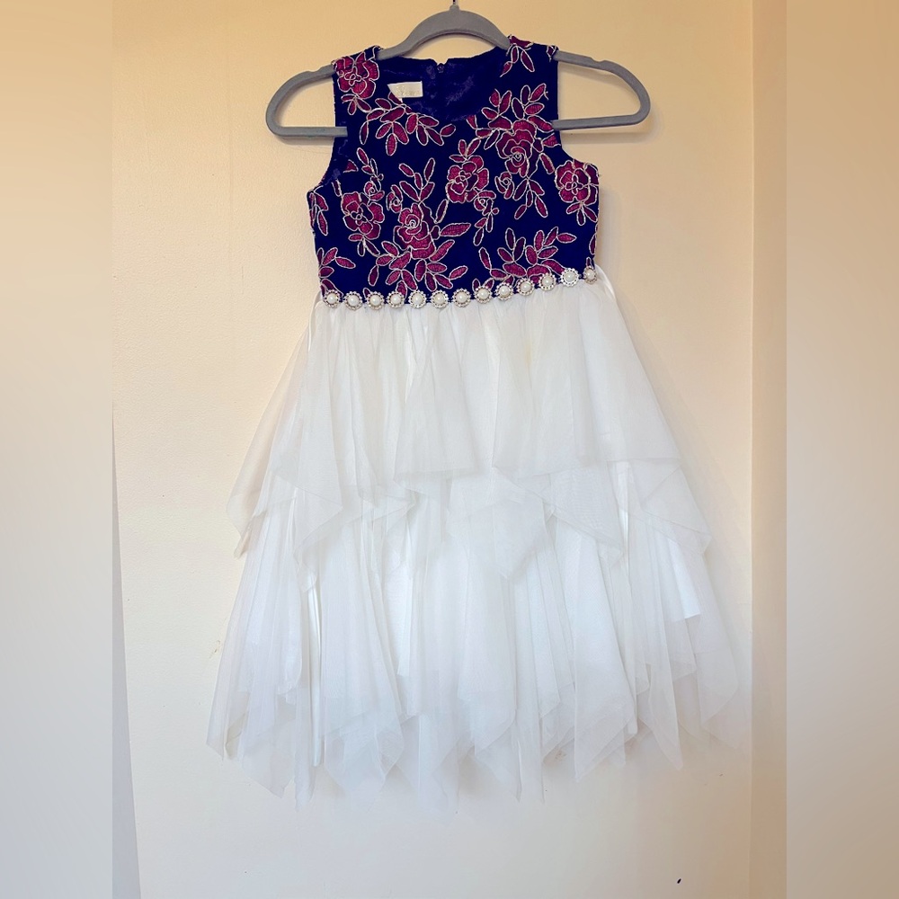 American Princess Navy and Pink Floral Dress